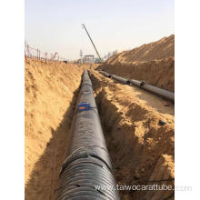 Hdpe Winding Structure Wall plastic Carat Tube